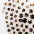Champagne Colour Round Loose Diamond Natural Rustic Diamond For Making Jewellery