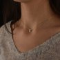 925 Sterling Silver Tiny Initial Letter Necklace Birthday Gift Pendant For Women