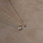 925 Sterling Silver Tiny Initial Letter Necklace Birthday Gift Pendant For Women
