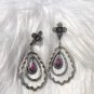 Ruby Stunning Earring 925 Sterling Silver Deliciated Dangle Earring For Her