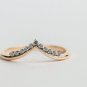 Grey Round Cut Salt & Pepper Natural Diamond Ring Promise Ring Gift For Her