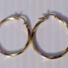 Sterling Silver Earring Hoop Earrings 14K Gold Plated Anniversary Gift For Her