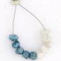 Natural White-Blue Rough Diamond Drilled Hole Beads Uncut Loose Diamond For Ring