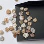 6 Pieces Multi Rough Diamond Slice Natural Raw Flat Diamond For Diamond Jewelry