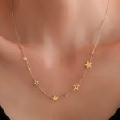 925 Sterling Silver Star Striped Dorica Necklace Wedding Gift Necklace For Women