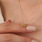 0.70CT Oval Cut Simulated Diamond 14k Gold Plated Beautiful Necklace For Women