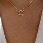 0.15CT Round Cut Simulated Diamond Necklace Anniversary Gift Necklace For Her