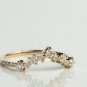 0.20Ct Round Cut Natural Diamond Ring Wedding Band Stackable Ring Gift For Women