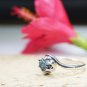 2.01Ct Natural Blue Rough Diamond Ring Sterling Silver Anniversary Gift For Ring