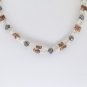Black, White & Red Raw Diamond Necklace Natural Loose Raw Diamond Beads Necklace