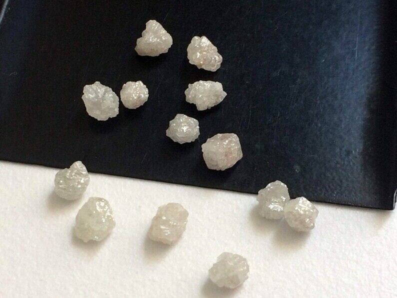 Natural White/Grey Rough Diamond Raw Uncut Loose Diamond For Engagement Jewelry