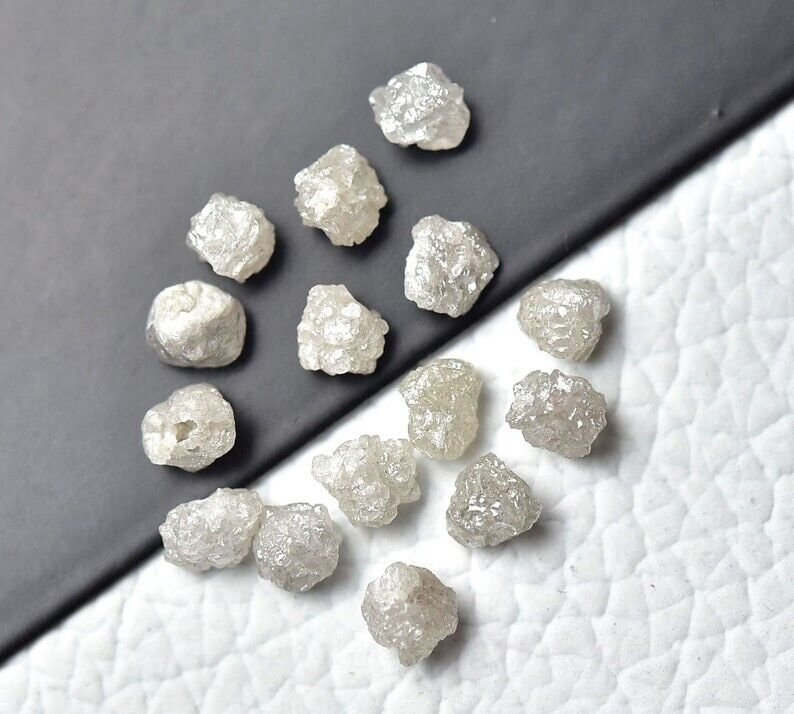 1.30ct White-Grey Rough Diamond Natural Raw Diamond Loose For Engagement Jewelry