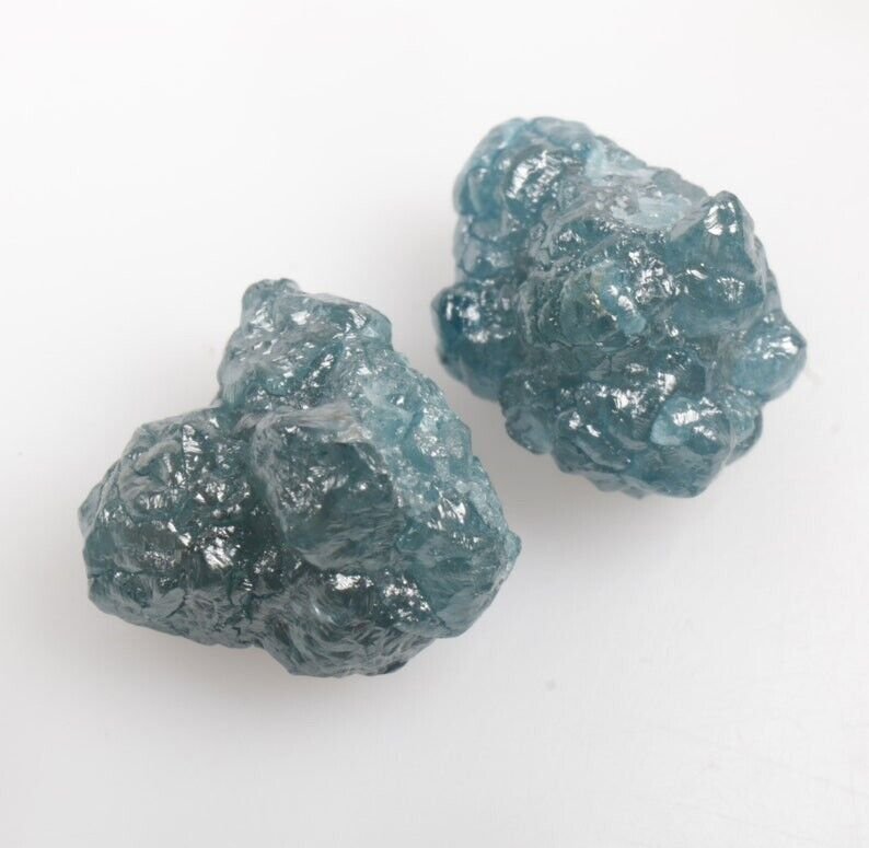 3.27Ct Blue Colour Rough Diamond Natural Raw Uncut Loose Diamonds For Jewellery