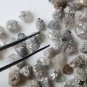 Natural Rough Diamonds Grey Flat Raw Diamond Slice Perfect For Making Jewellery