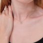 0.14Ct Round Simulated Diamond Necklace Dog Paw Pendant Necklace Gift For Women