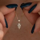 0.70Ct Marquise Cut Simulated Necklace Sterling Silver Anniversary Gift For Her