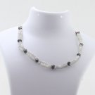 Natural Loose Raw Diamond Necklace White & Black Colour Raw Diamond Necklace