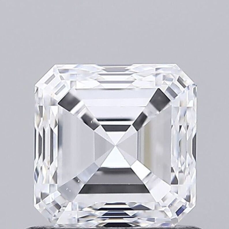 Square Emerald Cut Lab Grown Diamond DEF Color VS+ Clarity Loose Diamond Jewelry
