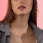 Round Cut Simulated Double Circle Pendant Necklace Anniversary Gift For Necklace