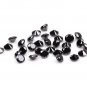 0.34Ct Brilliant Round Cut Loose Diamond Black Natural Diamond For Earring Pair