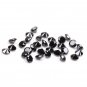 0.34Ct Brilliant Round Cut Loose Diamond Black Natural Diamond For Earring Pair