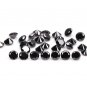 0.34Ct Brilliant Round Cut Loose Diamond Black Natural Diamond For Earring Pair