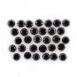 0.34Ct Brilliant Round Cut Loose Diamond Black Natural Diamond For Earring Pair