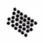 0.34Ct Brilliant Round Cut Loose Diamond Black Natural Diamond For Earring Pair