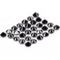 0.34Ct Brilliant Round Cut Loose Diamond Black Natural Diamond For Earring Pair