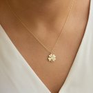 925 Silver Clover Pendant Four Leaf Cute Pendent With Chain For Her B'day Gift