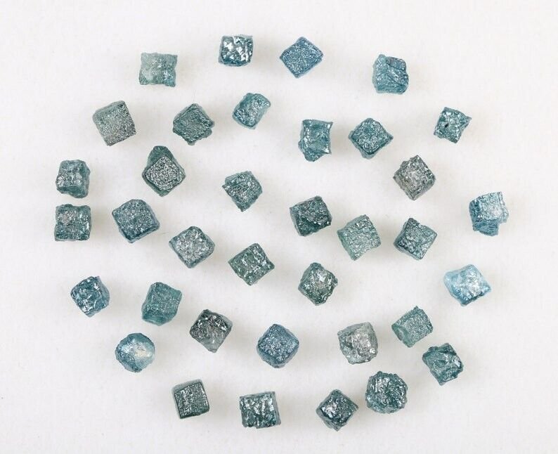 Natural Rough Cube Box Diamond Earth Mined Loose Rough Diamonds For Jewelry