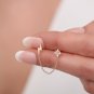 Solid Round Cut Simulated Lightning Single Earring Wedding Gift Earring For Her