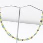Black ,Yellow &Blue Colour Rough Diamond Necklace Sterling Silver Clasp Necklace