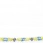 Black ,Yellow &Blue Colour Rough Diamond Necklace Sterling Silver Clasp Necklace