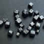 1.50ctw Black Perfect Cube Rough Diamonds Natural Loose Diamond Uncut Diamond