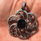 Vintage Style 925 Sterling Silver Round Pendant Classic Statement For Jewellery