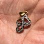 Deliciated Initial Letter 'P' Charm Sterling Silver Pendant Perfect For Necklace