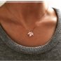 Solid Pendant Custom Maple Leaf Necklace Personalized Date Engraved Necklace