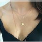 Solid Pendant Custom Maple Leaf Necklace Personalized Date Engraved Necklace