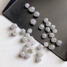 Natural Loose Raw Diamond Grey White Rough Diamond For Use Engagement Jewellery