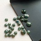 Natural Round Cut Diamond Cabochons Blue Rose Cut Loose Diamond For Jewelry