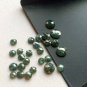 Natural Round Cut Diamond Cabochons Blue Rose Cut Loose Diamond For Jewelry