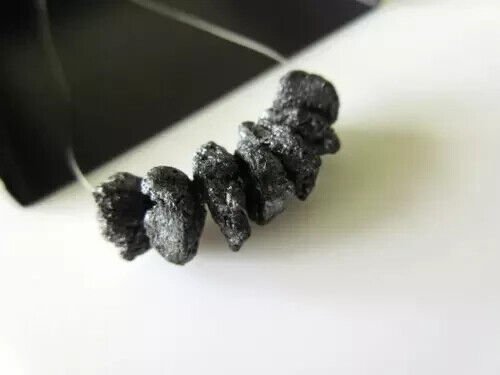 3.27CT Natural Rough Diamond Black Colour Raw Drill Diamond Earth Mined Diamond