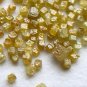 2.36Ct Rough Diamond Perfect Cube Natural Yellow Color Diamond Loose Raw Diamond