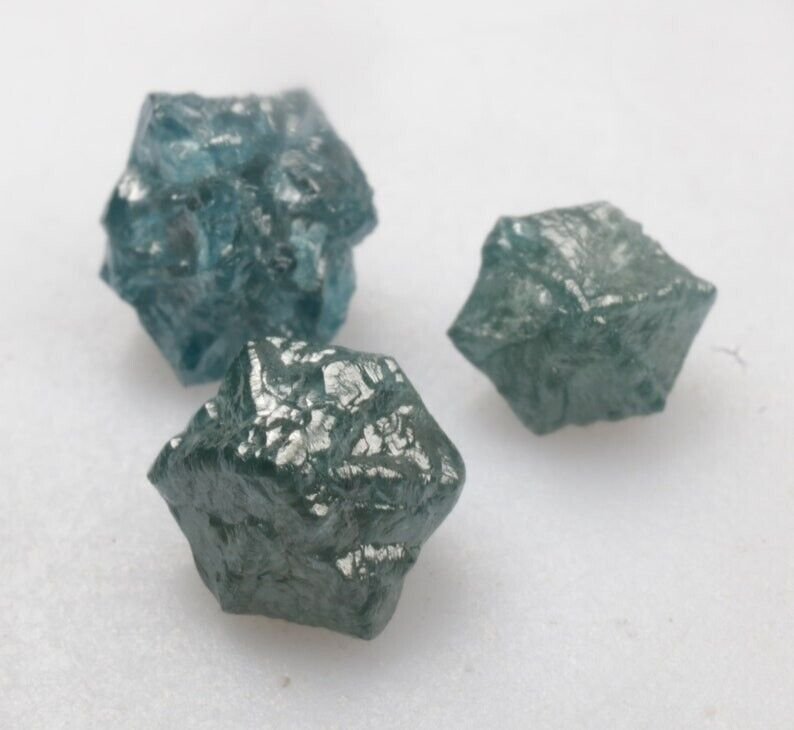 Blue Colour Rough Raw Uncut Diamonds Natural Loose Diamond For Pendent Making