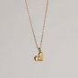 Sterling Silver Heart Shape Pendant Necklace Dainty Valentine Gift For Women