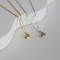 Sterling Silver Heart Shape Pendant Necklace Dainty Valentine Gift For Women