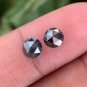 1.55 CT Round Rose Cut Diamond Natural Black Color Diamond Loose Diamond