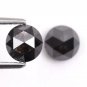 1.55 CT Round Rose Cut Diamond Natural Black Color Diamond Loose Diamond