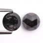 1.55 CT Round Rose Cut Diamond Natural Black Color Diamond Loose Diamond